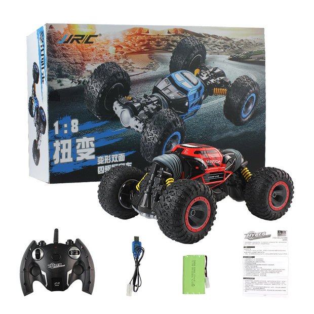 Double-sided Stunt Car  One-button Deformation Child Remote Control Car Off-road Vehicle Climbing Car