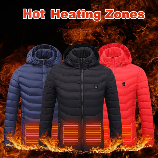 Stay Warm in Style: USB Electric Heated Jacket – Ultimate Winter Protection.