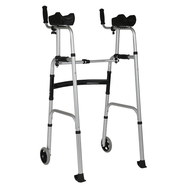 a pair of walkers with wheels on a white background