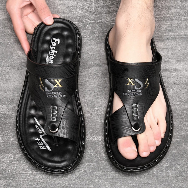 Men's Fashion Latex Soft Bottom Flip Sandals